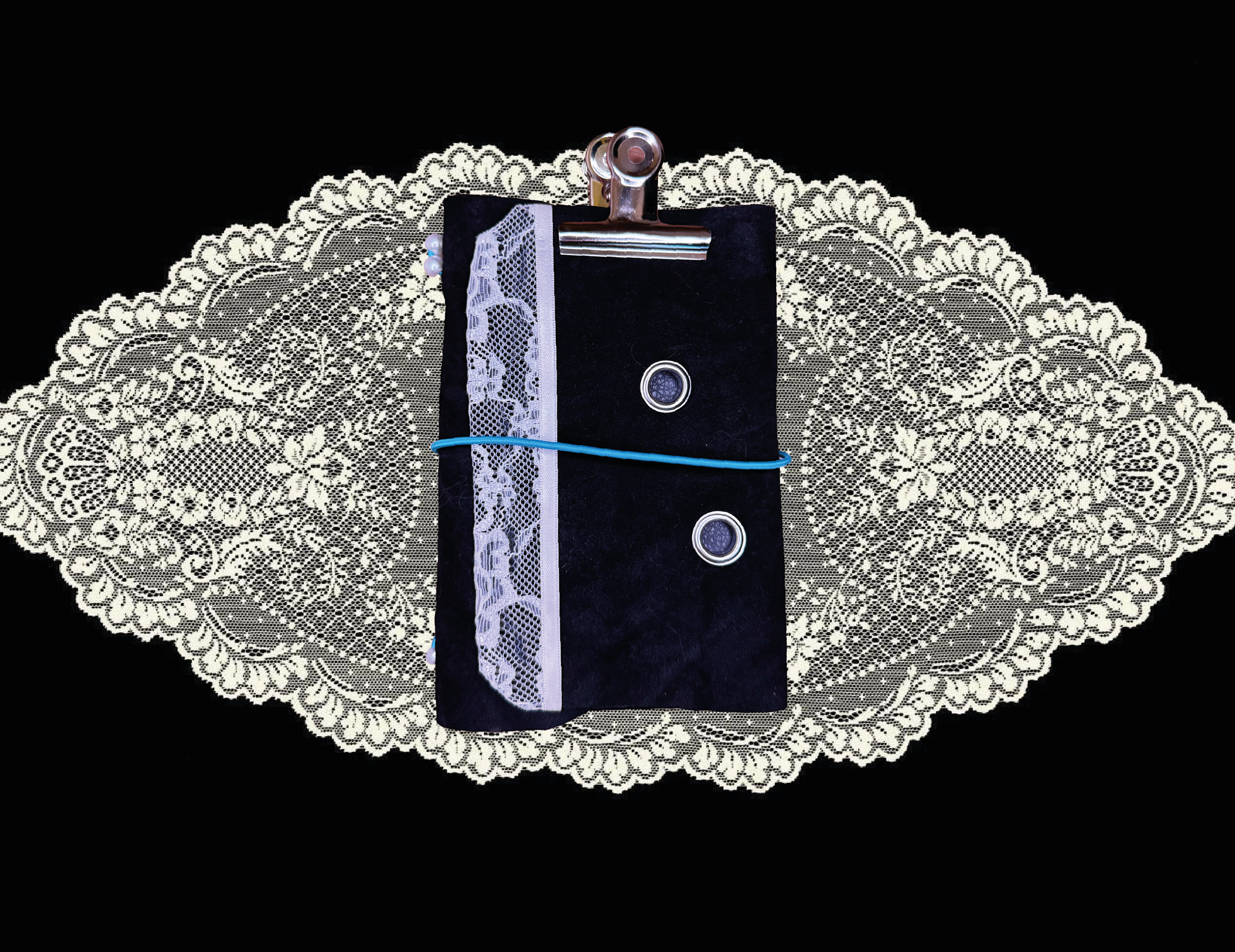 Nocturne in Blue Leather Journal ⋆˙⟡ A6 size